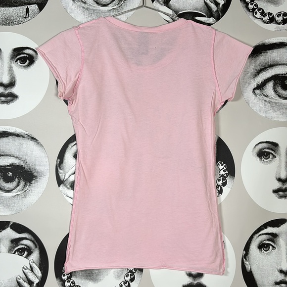 Madonna 2006 Confessions Tour Pink Cap Sleeve Cut Hem Concert Tee, Sz M 🪩🎤 - Picture 3 of 8